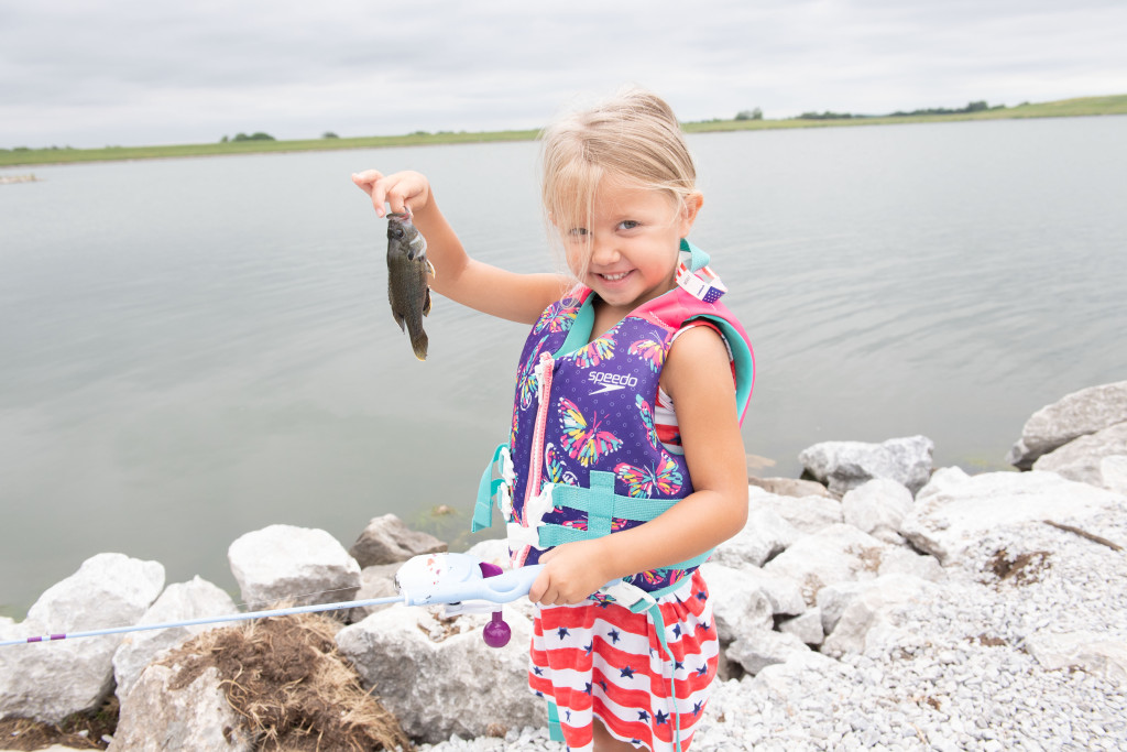 Girl fishing