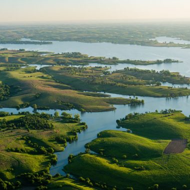 Sherman Reservoir aerial