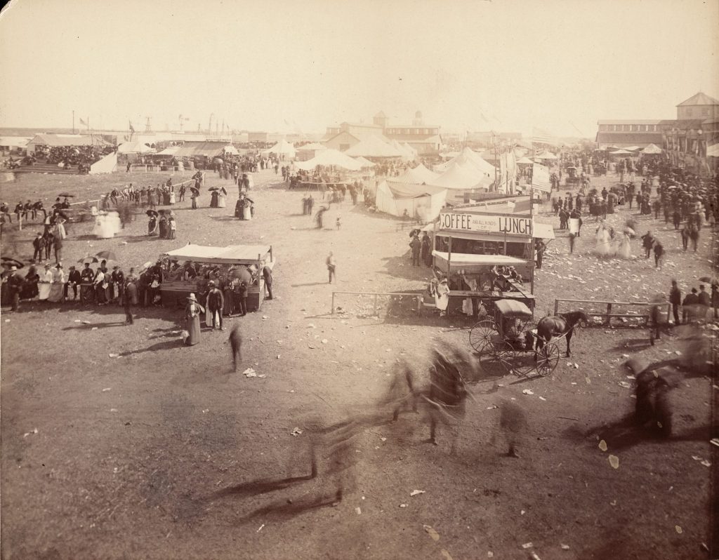 The fairgrounds in Lincoln in 1888.