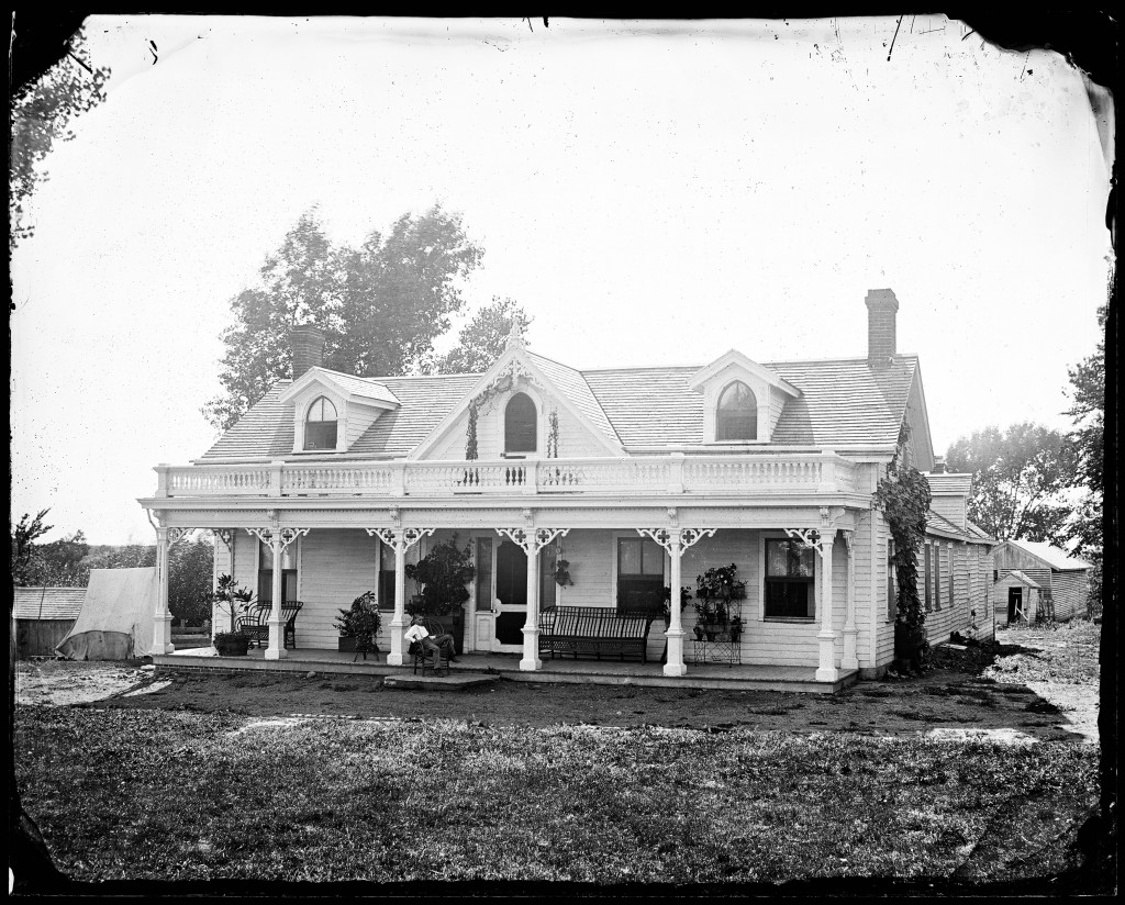 The Morton's house in 1874.