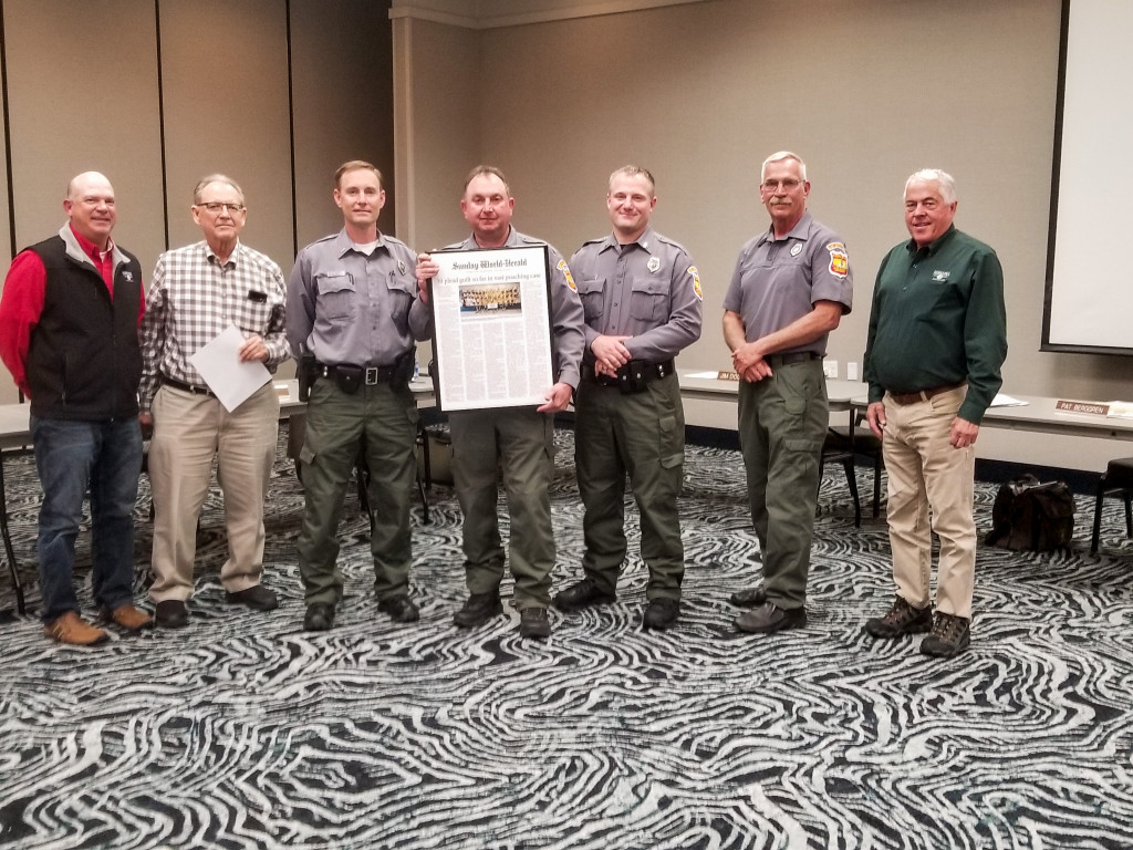 A group of conservation officers. 