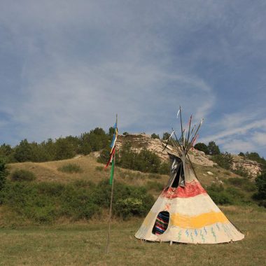 A teepee at Ash Hollow State Historical Park.