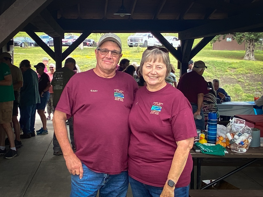 Liz and Gary Doerr of Creighton designed and placed about 60 geocaches at Niobrara State Park.