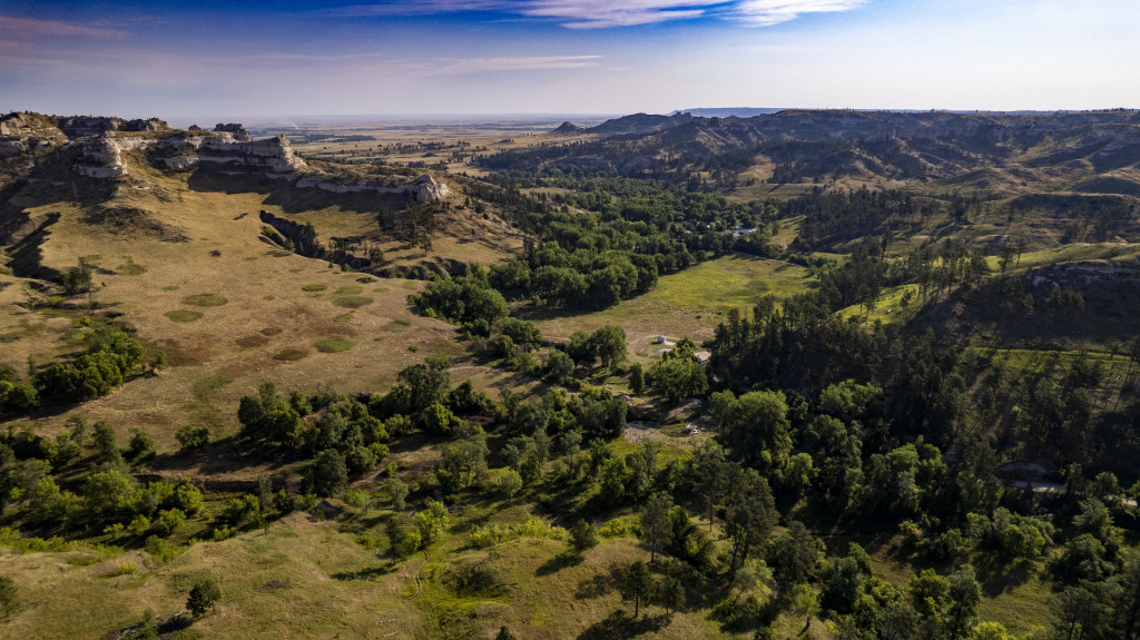 Aerial view of Sowbelly Canyon and Coffee Park