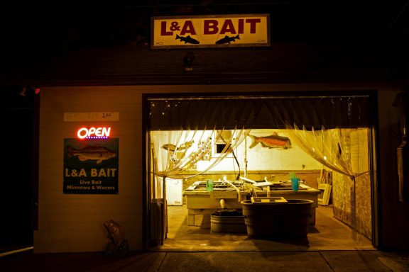 Larry Dendinger's L&A Bait shop.