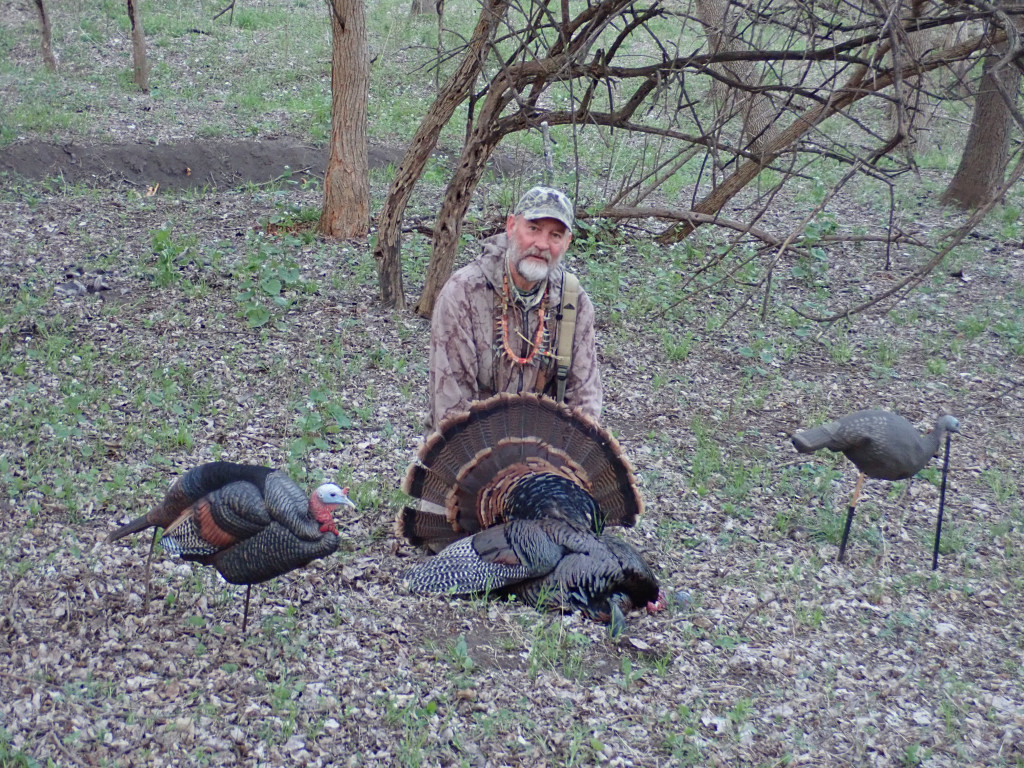 Daryl Bauer with a turkey he harvested.