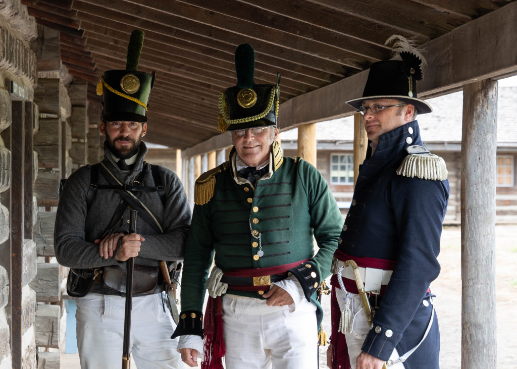 Historical reenactors at Fort Atkinson State Historical Park.