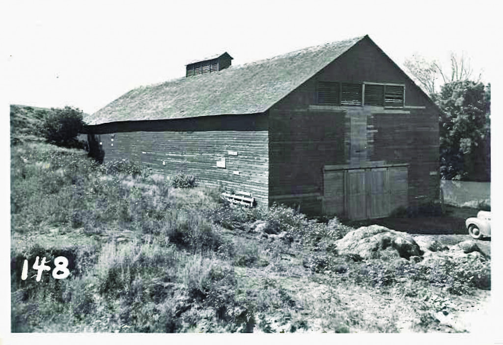 A vintage photo of the ice house at Fort Robinson.